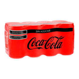 REFRESCO COCA COLA SIN AZUCAR C/8 PZA 235 ML