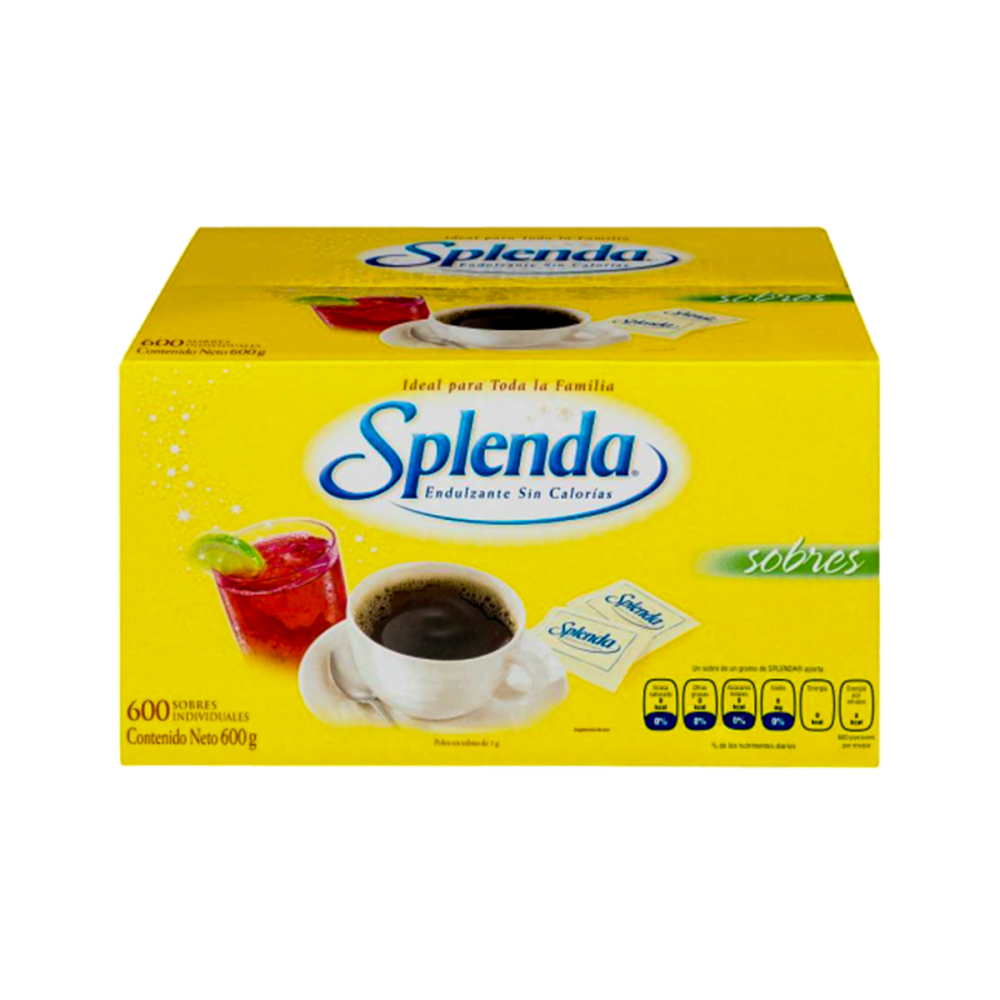 ENDULZANTE SPLENDA 1 GR C/600 SOBRES 0% RDF