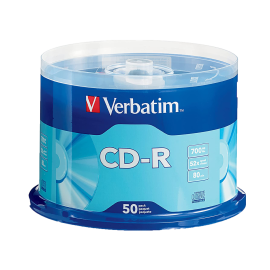 CD TORRE C/50 VERBATIM 95005 C/50 52X 80MIN 700MB IMP PLATA