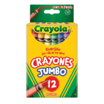 CRAYONES GRUESOS REDONDOS C/12 CRAYOLA CAJA 520312 BINNEY
