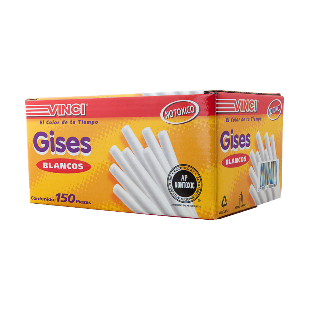 GIS BLANCO CAJA C/150 VINCI # 150 MOLDEADO
