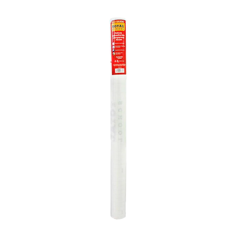 ROLLO AUTOADHESIVO 45CM X 3M TRANSPARENTE TOTAL SCHOOL ROLLO TS-SAR-T3 ROLLO AUTOADHESIVO 45CM X 3M TRANSPARENTE TOTAL SCHOOL ROLLO TS-SAR-T3