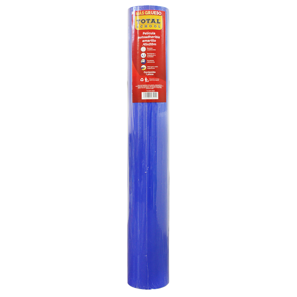 ROLLO AUTOADHESIVO 45CM X 20M AZUL TOTAL SCHOOL ROLLO TS-SAR-AZ20 ROLLO AUTOADHESIVO 45CM X 20M AZUL TOTAL SCHOOL ROLLO TS-SAR-AZ20