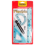 EQUIPO GEOMETRIA FLEXIBLE C/COMPAS PRECISION C/6 TOTAL SCHOOL BLISTER TS-G6FLEX