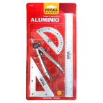 EQUIPO GEOMETRIA METALICO C/COMPAS PRECISION C/4 TOTAL SCHOOL BLISTER TS-GM4