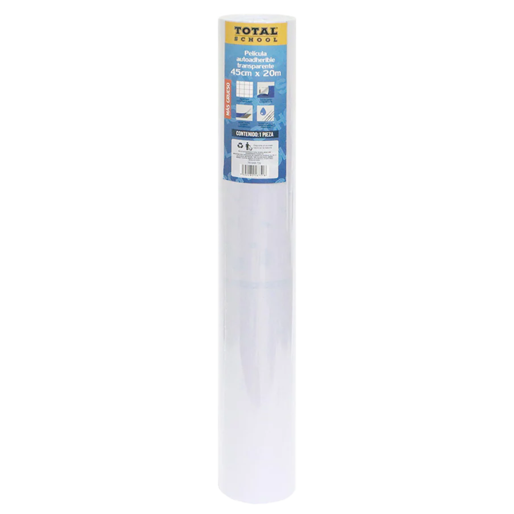 ROLLO AUTOADHESIVO 45CM X 20M TRANSPARENTE TOTAL SCHOOL ROLLO TS-SAR-T20 ROLLO AUTOADHESIVO 45CM X 20M TRANSPARENTE TOTAL SCHOOL ROLLO TS-SAR-T20
