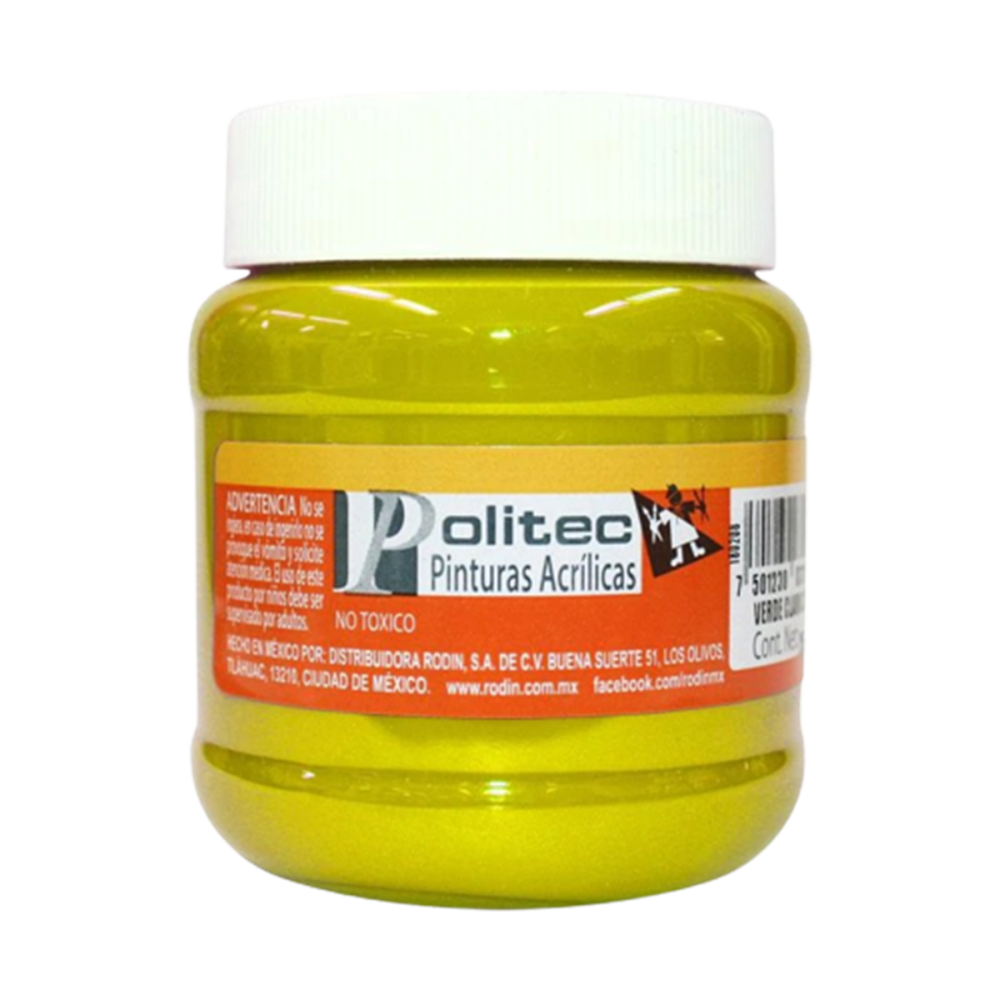 PINTURA ACRILICA LIMON HANZA 250 ML POLITEC BOTE 14143 RODIN 307