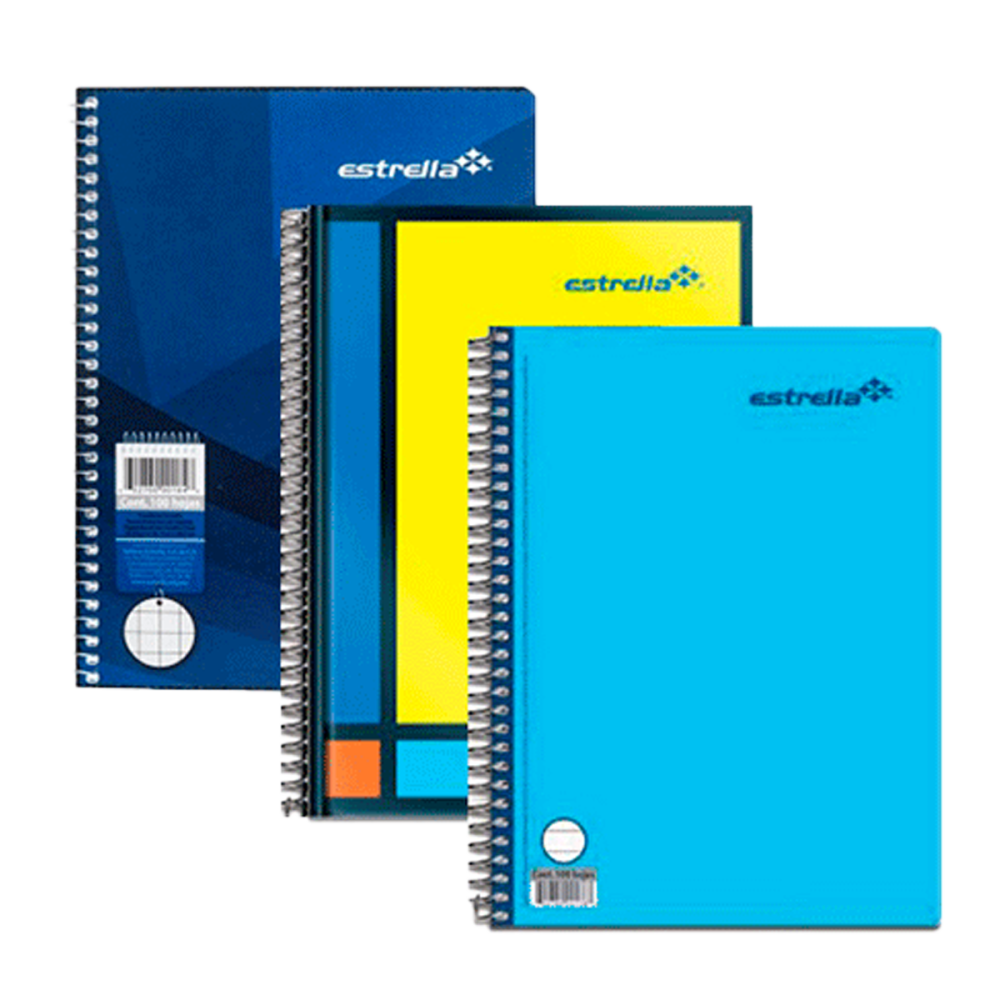 CUADERNO ESPIRAL C7 MM F.F. 100 HJS. ESTRELLA MOD 184 CUADERNO ESPIRAL C7 MM F.F. 100 HJS. ESTRELLA MOD 184