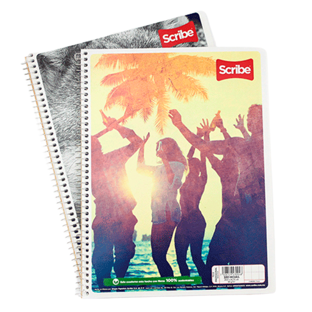 CUADERNO PROF ESPIRAL C7 100 HJS MEGA PLUS PC 7513 SCRIBE