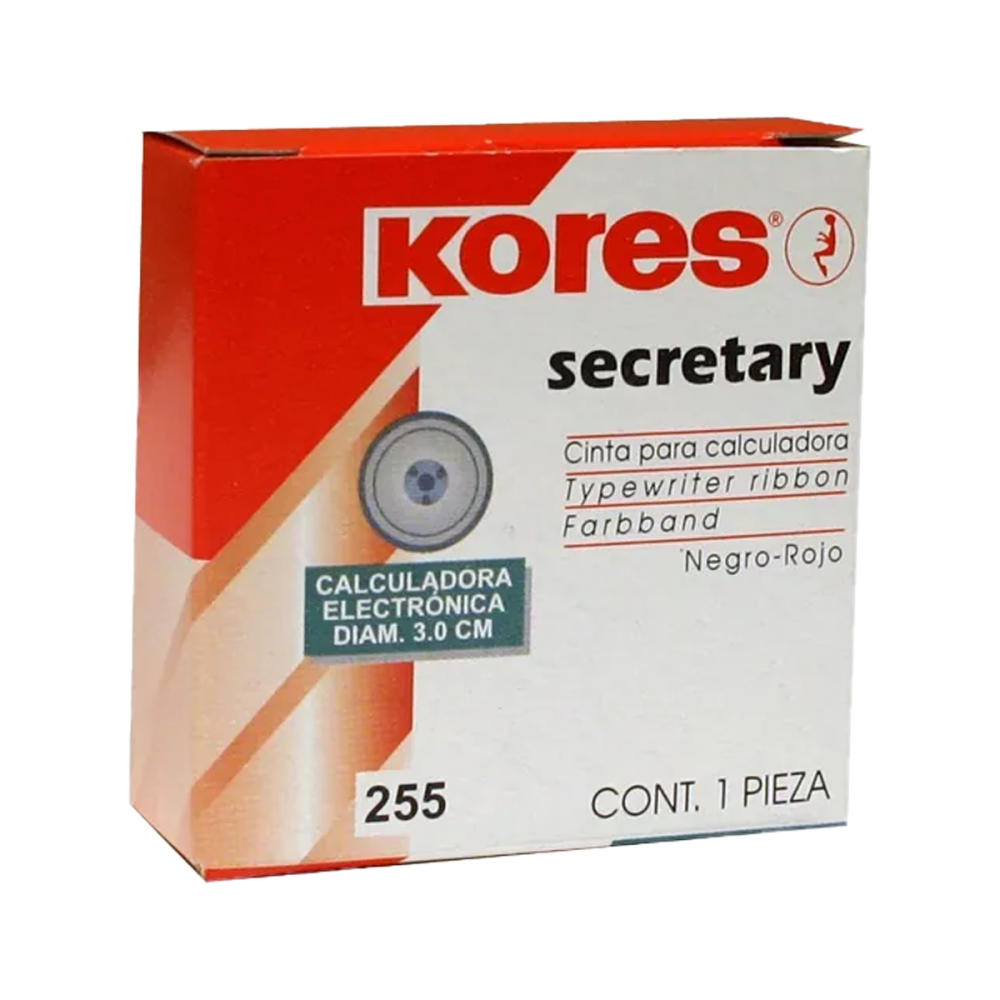 CINTA P/MAQUINA SECRETARY # 255 KORES