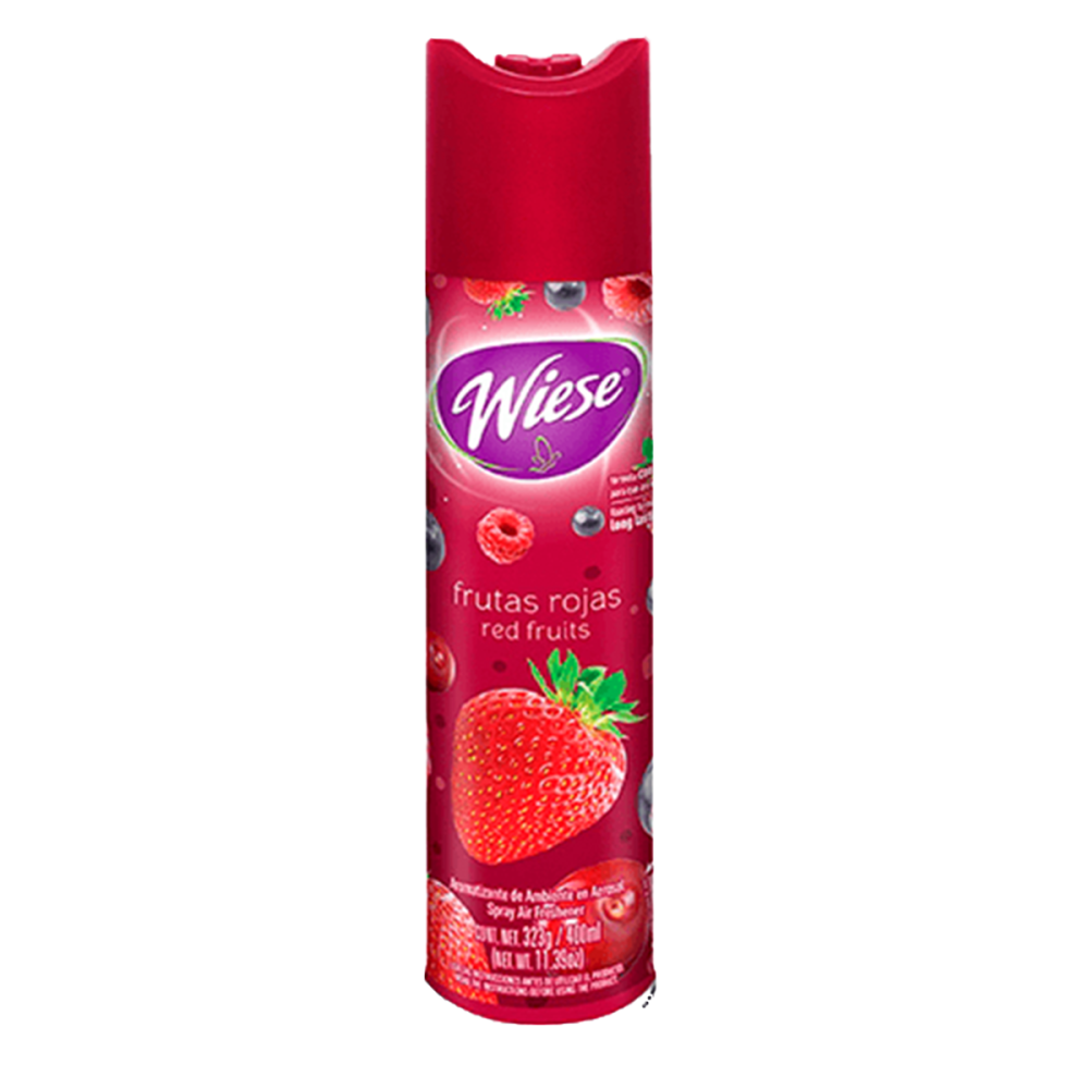 AROMATIZANTE AEROSOL WIESE 323 ML FRUTAS  ROJAS