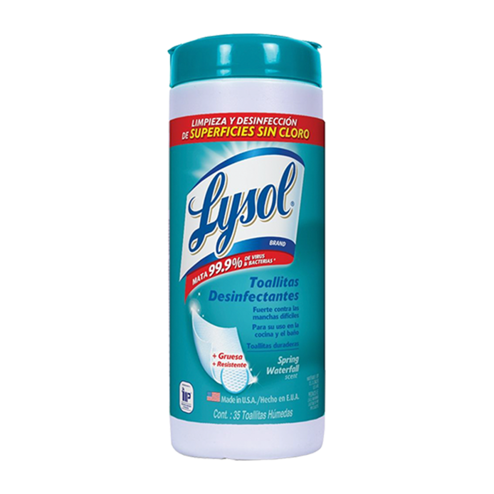 TOALLITAS DESINFECTANTES LYSOL C/35 (16% )