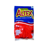 GUANTE DE LATEX ROJO #8 ALTEX (16% L)