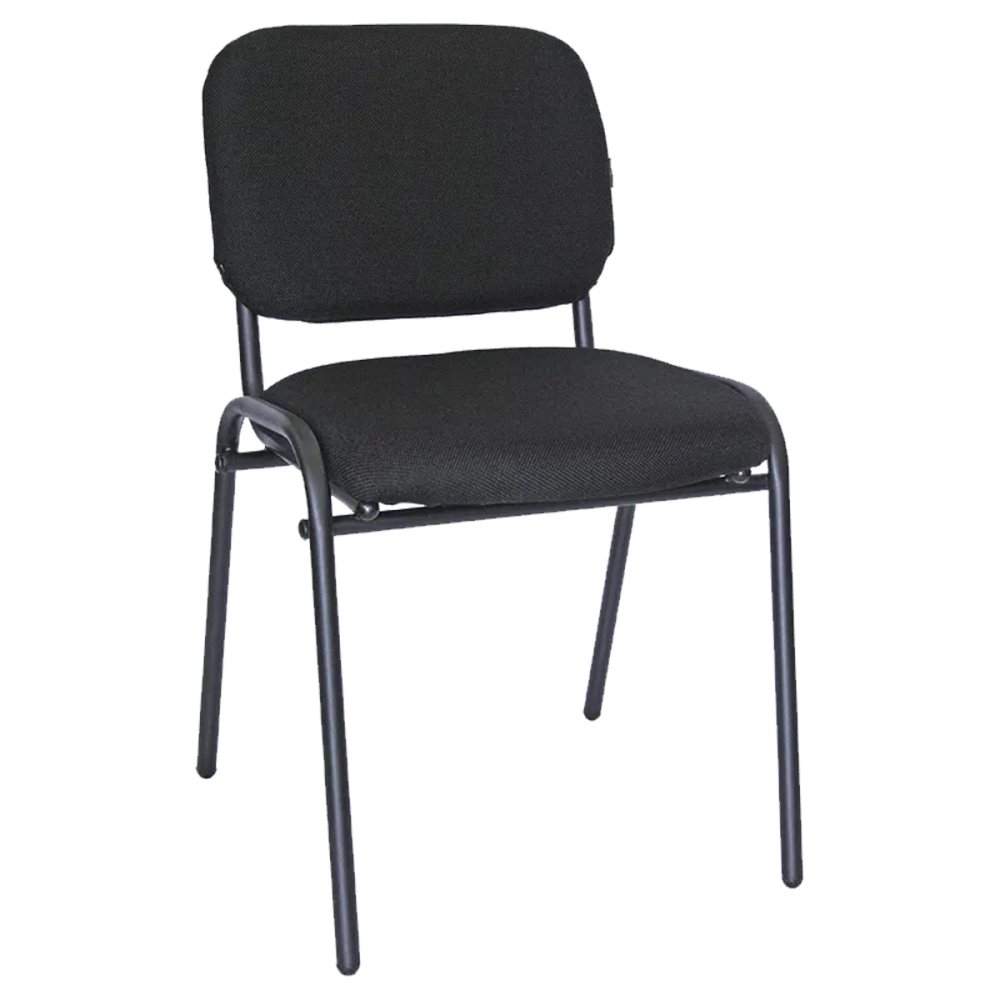 SILLA DE VISITA S/BRAZOS NEGRO 80KG ECO-VISITA (L)