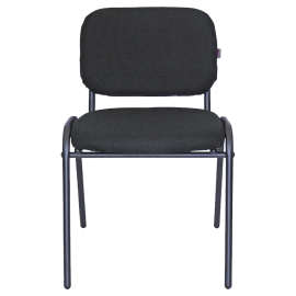 SILLA DE VISITA S/BRAZOS NEGRO 80KG ECO-VISITA (L)