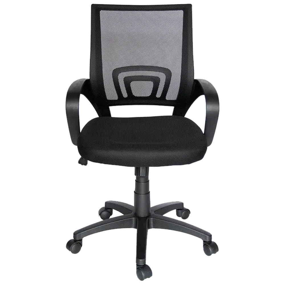 SILLA OPERATIVA MALLA 90 KG C/BRAZOS NEGRO ECOCHAIR (L)