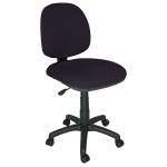 SILLA SECRETARIAL 80 KG S/BRAZOS NEGRO OHS-10 (L)