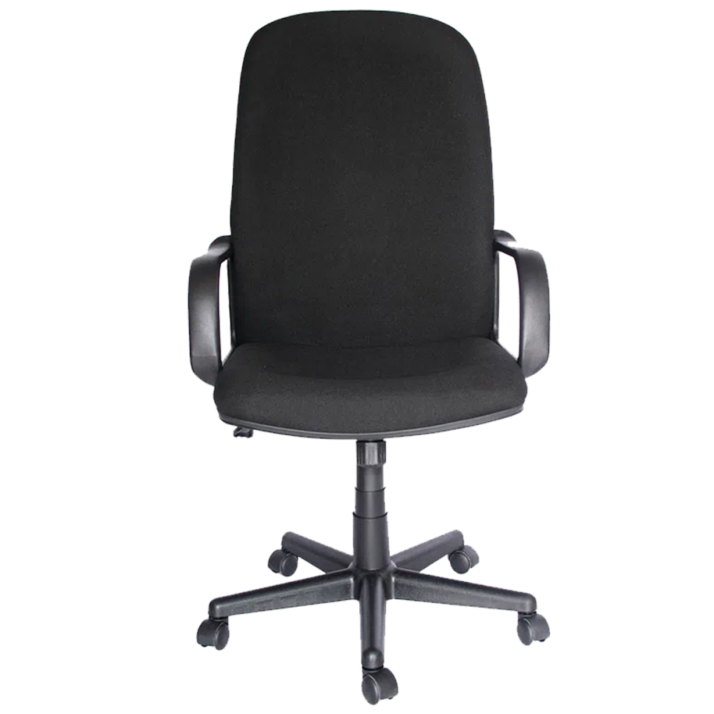 SILLA EJECUTIVA RESP. ALTO 120 KG C/BRAZOS NEGRO PADUA (L)