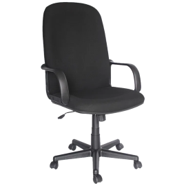 SILLA EJECUTIVA RESP. ALTO 120 KG C/BRAZOS NEGRO PADUA (L)