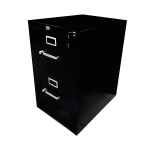 ARCHIVERO METALICO 2 GAVETAS OFICIO NEGRO TOTAL OFFICE TOAM-02