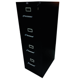 ARCHIVERO METALICO 4 GAVETAS OFICIO NEGRO TOTAL OFFICE TOAM-04