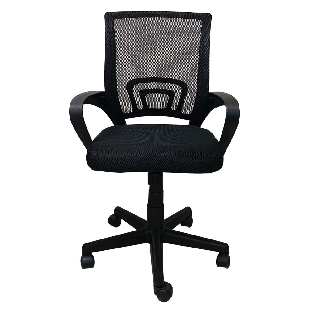 SILLA OPERATIVA MALLA 120 KG C/BRAZOS NEGRO TOTAL OFFICE ERGOCHAIR TOSO-01