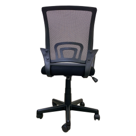 SILLA OPERATIVA MALLA 120 KG C/BRAZOS NEGRO TOTAL OFFICE ERGOCHAIR TOSO-01