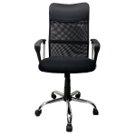 SILLA EJECUTIVA MALLA 120 KG C/BRAZOS NEGRO TOTAL OFFICE OFISTYLE TOSO-02