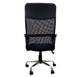 SILLA EJECUTIVA MALLA 120 KG C/BRAZOS NEGRO TOTAL OFFICE OFISTYLE TOSO-02