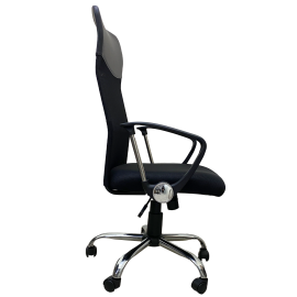 SILLA EJECUTIVA MALLA 120 KG C/BRAZOS NEGRO TOTAL OFFICE OFISTYLE TOSO-02