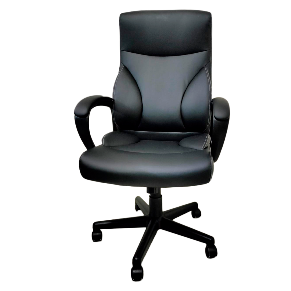 SILLA EJECUTIVA VINIPIEL 130 KG C/BRAZOS TOTAL OFFICE LUMBARLUX TOSO-05 