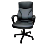 SILLA EJECUTIVA VINIPIEL 130 KG C/BRAZOS TOTAL OFFICE LUMBARLUX TOSO-05 