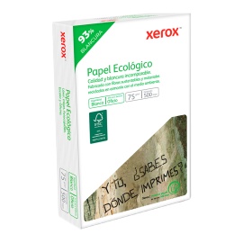 PAPEL BOND OFICIO BLANCO 500 HJS 75 GRS ECOLOGICO XEROX  003M02012