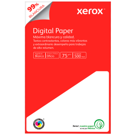 PAPEL BOND OFICIO BLANCO 500 HJS 75 GRS XEROX  ROJO  003M02021  