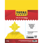 PAPEL BOND CARTA AMARILLO 100 HJS TOTAL SCHOOL PAQ TS-100AM