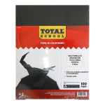 PAPEL BOND CARTA NEGRO 100 HJS TOTAL SCHOOL PAQ TS-100NE