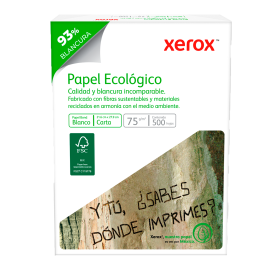 PAPEL BOND CARTA BLANCO ECOLOGICO 500 HJS 75 GRS XEROX (L) N