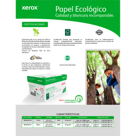 PAPEL BOND CARTA BLANCO ECOLOGICO 500 HJS 75 GRS XEROX (L) N