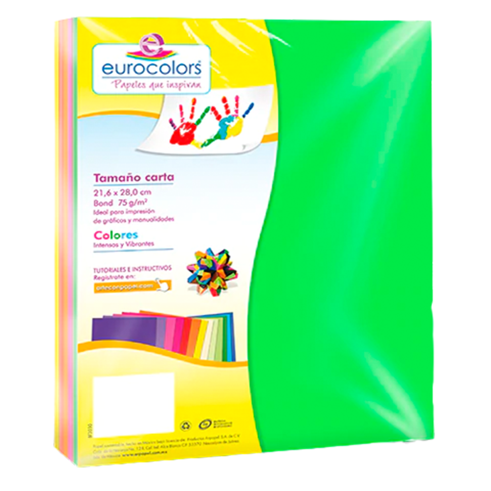 PAPEL BOND CARTA C/100 NEON ARCOIRIS EC0100 EUROCOLOR PAPEL BOND CARTA C/100 NEON ARCOIRIS EC0100 EUROCOLOR