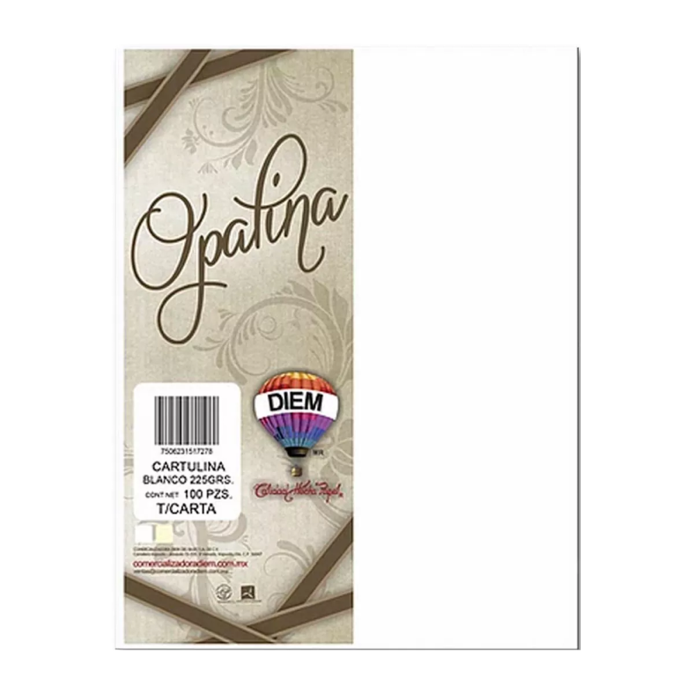 CARTULINA OPALINA 225GR DIEM T/CARTA C/100