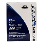 PAPEL BOND CARTA BLANCO 500 HJS 75 GRS INTERAPRINT