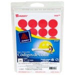 ETIQUETA CIRCULAR 3/4 ROJO  P24