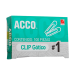 CLIP 1 GOTICO ACCO C/100 P1680