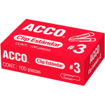 CLIP 3 ESTANDAR ACCO C/100 P1670
