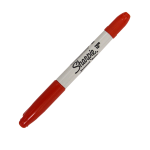 MARCADOR PERMANENTE DOBLE PUNTA ROJO SHARPIE PC 1805636 NEWELL