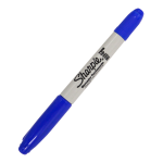 MARCADOR PERMANENTE DOBLE PUNTA AZUL SHARPIE PC 1805637 NEWELL