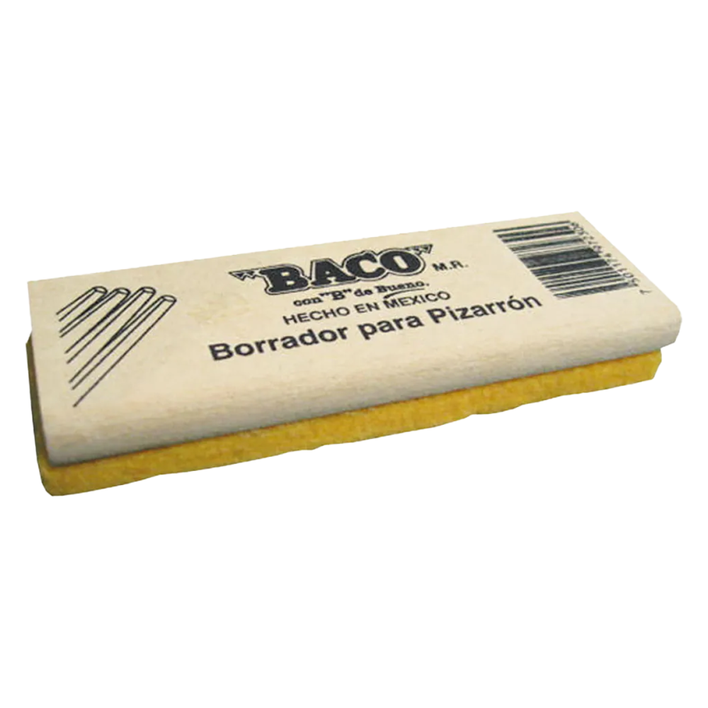 BORRADOR PARA PIZARRON MADERA VERDE BACO