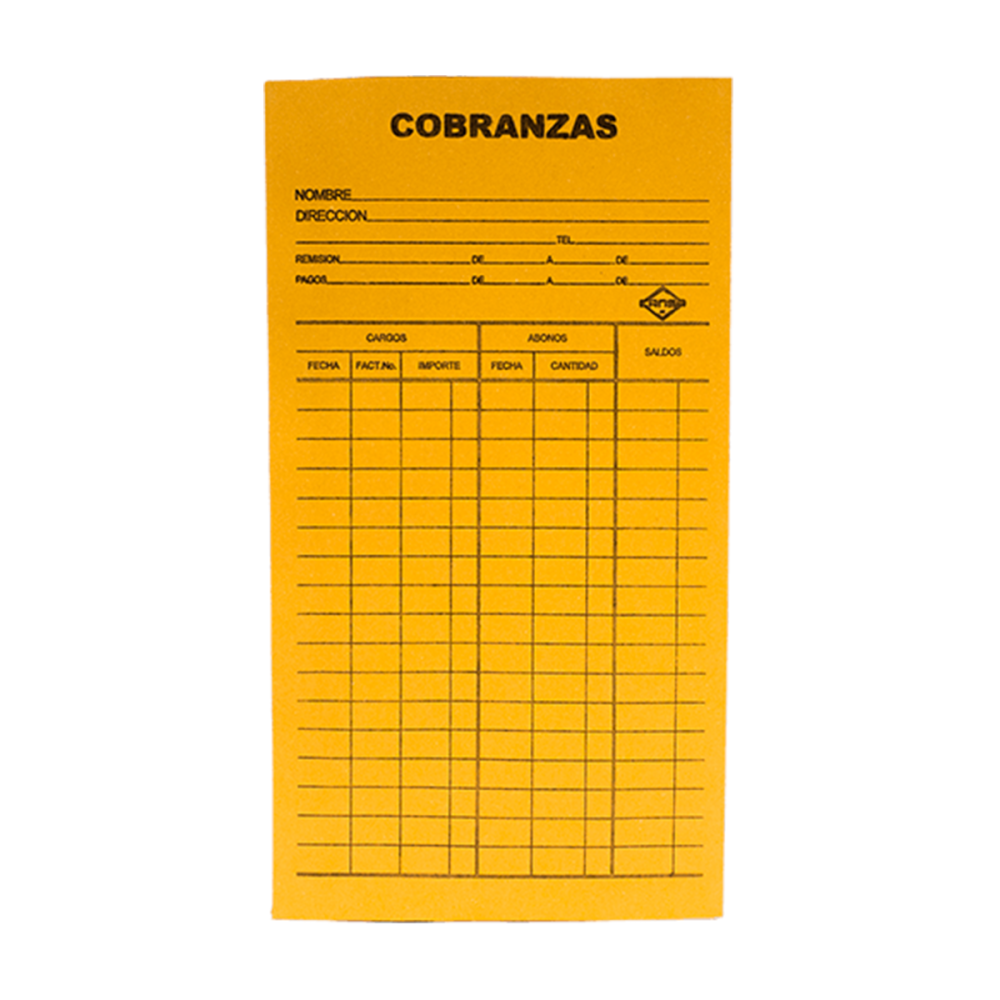 SOBRE MANILA T/COBRANZA 12X22 CM 60 KG CANSA 850 (L)