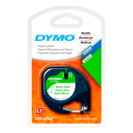 CINTA ETIQUETADORA DYMO 10697 LETRATAG NEGRO SOBRE BLANCO PAPEL