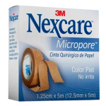 CINTA ADHESIVA NEXCARE MICROPORE COLOR PIEL 1.25 CM